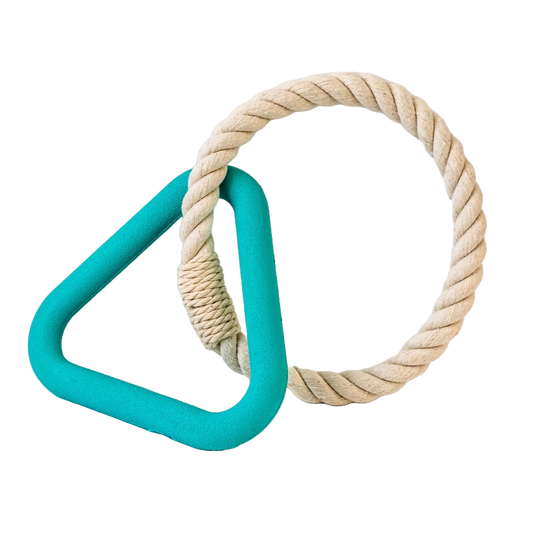 Natural rubber tug toy