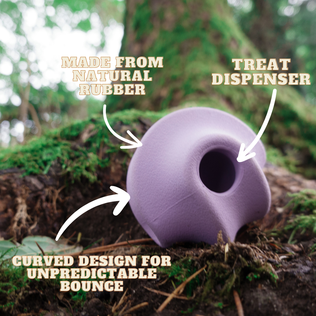 Natural rubber treat ball